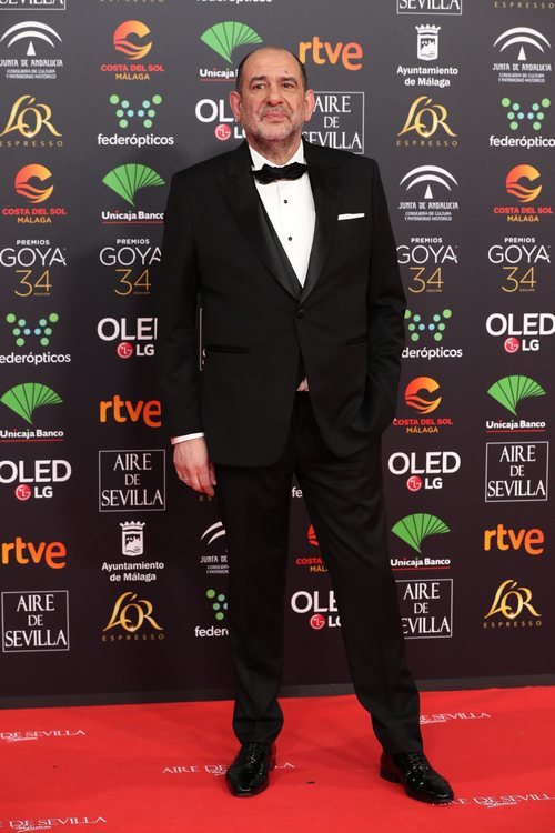 Karra Elejalde en la alfombra roja de los Premios Goya 2020