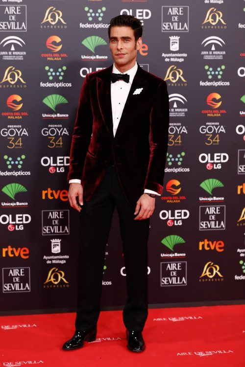 Jon Kortajarena en la alfombra roja de los Premios Goya 2020