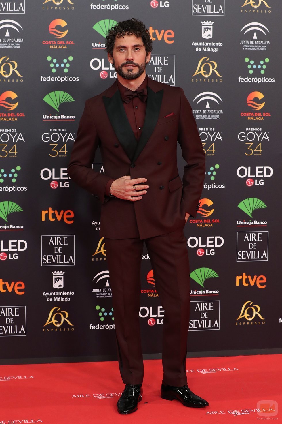 Paco León en la alfombra roja de los Premios Goya 2020