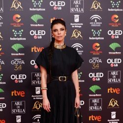 Maribel Verdú posa en la alfombra roja de los Premios Goya 2020