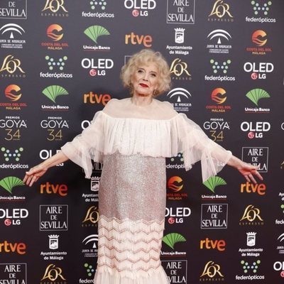 Marisa Paredez posa en la alfombra roja de los Premios Goya 2020