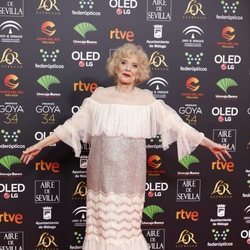 Marisa Paredez posa en la alfombra roja de los Premios Goya 2020