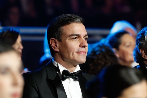 Pedro Sánchez en la gala de los Premios Goya 2020