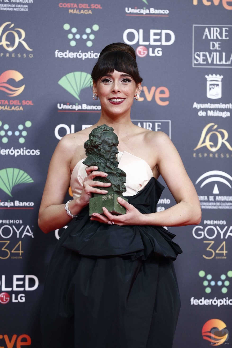 Belén Cuesta con su Premio Goya 2020 a Mejor Actriz Protagonists