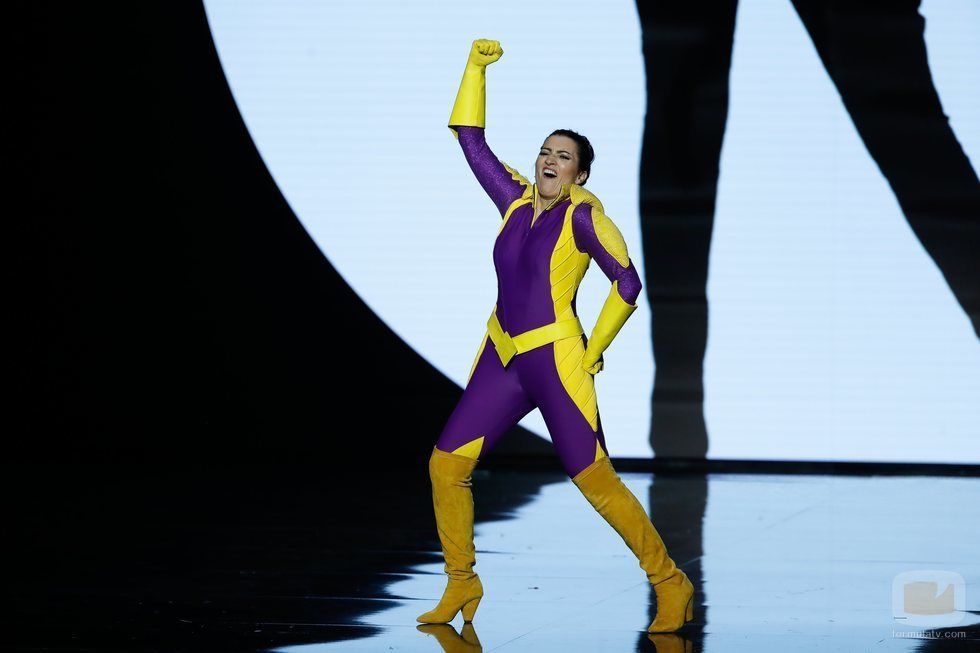 Silvia Abril durante una performance en la gala de los Premios Goya 2020