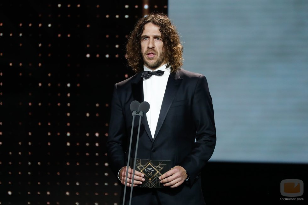 Carles Puyol en la gala de los Premios Goya 2020