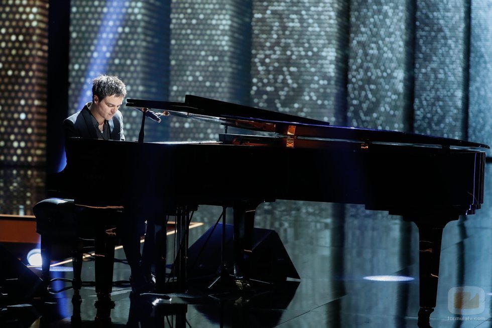Jamie Cullum durante su actuación en la gala de los Premios Goya 2020