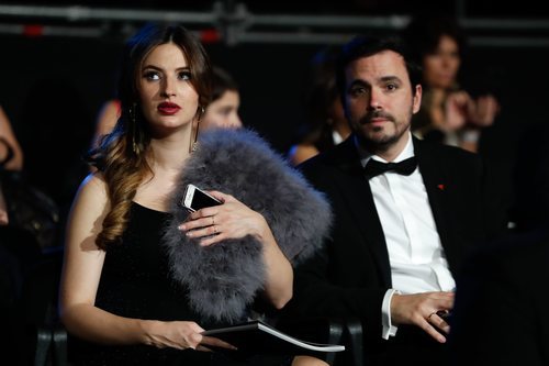 Alberto Garzon y su mujer Anna Ruiz en la gala de los Premios Goya 2020