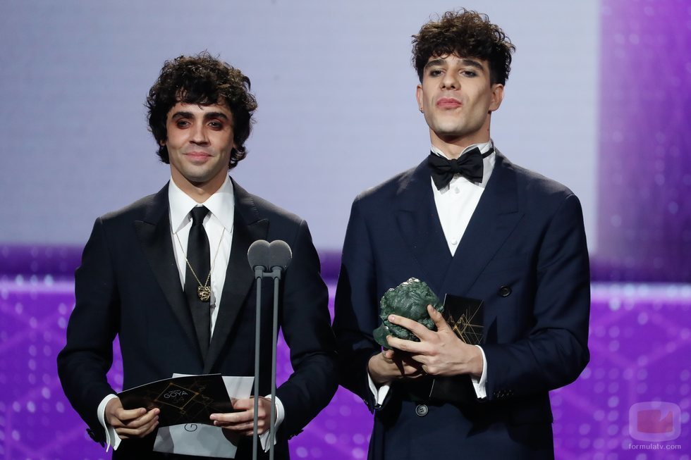 Javier Ambrossi y Javier Calvo en los Premios Goya 2020