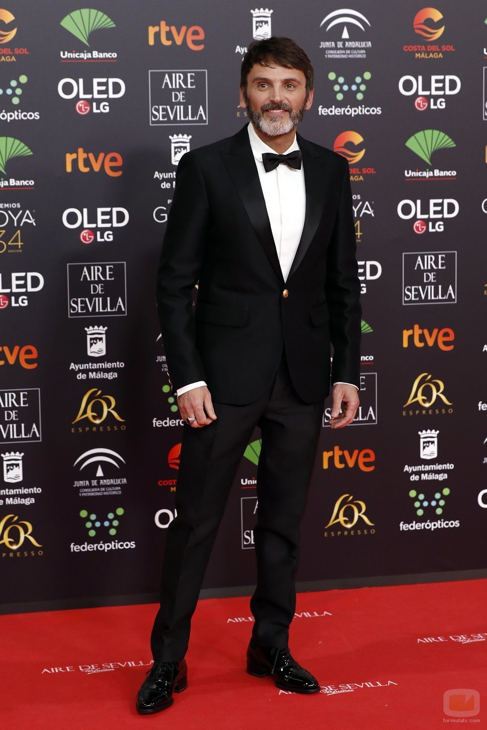 Fernando Tejero en la alfombra roja de los Premios Goya 2020