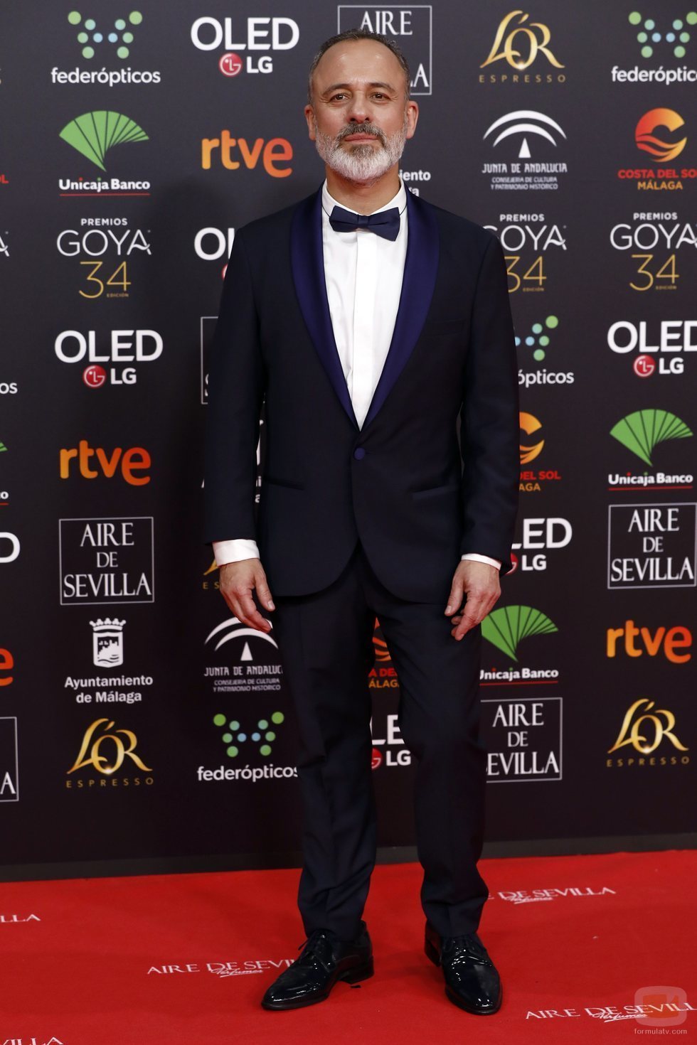 Javier Gutiérrez posa en la alfombra roja de los Premios Goya 2020