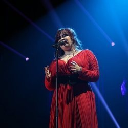 Ariadna, primera expulsada de 'OT 2020', cantando en la Gala 2