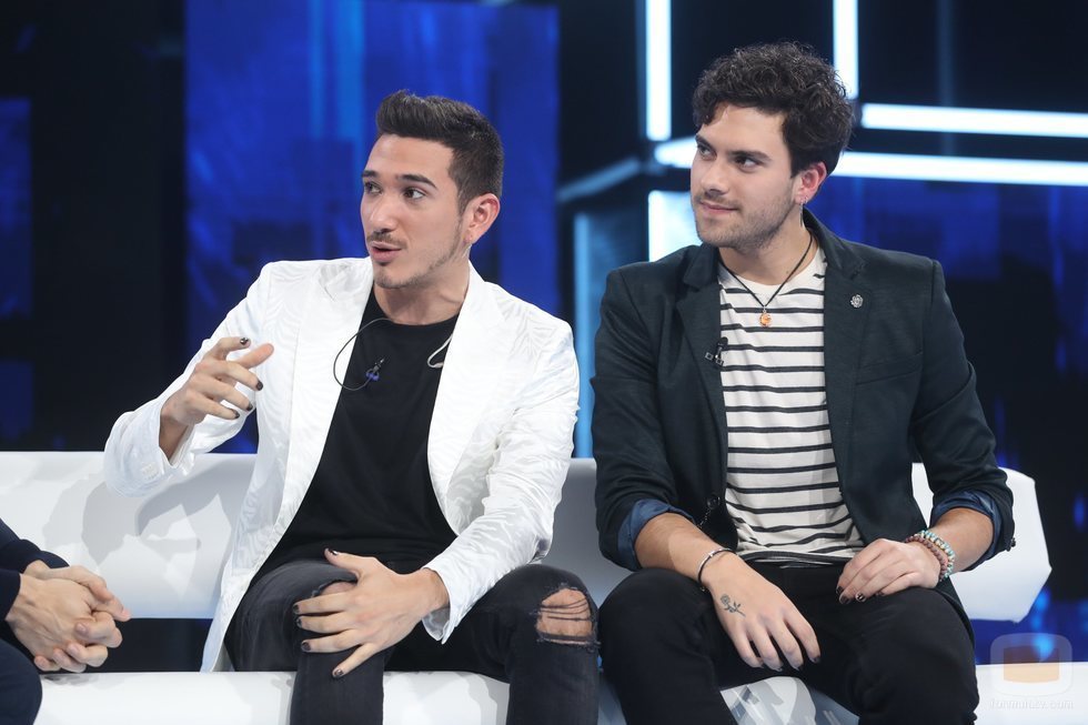 Bruno y Javy en la Gala 2 de 'OT 2020'