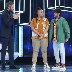 Roberto Leal junto a Eli y Rafa, nominados de la Gala 2 de 'OT 2020'