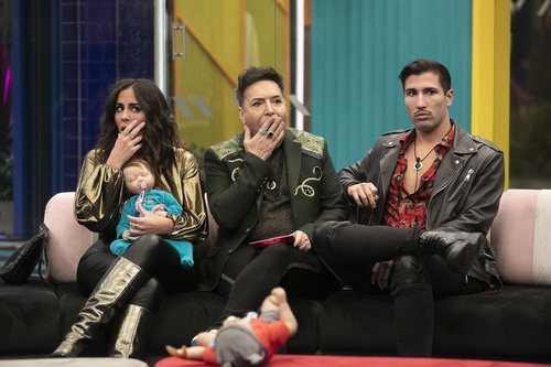 Anabel Pantoja, Maestro Joao y Gianmarco en la Gala 3 de 'El tiempo del descuento'