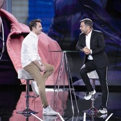 Hugo Castejón y Jorge Javier Vázquez en la Gala 3 de 'El tiempo del descuento'