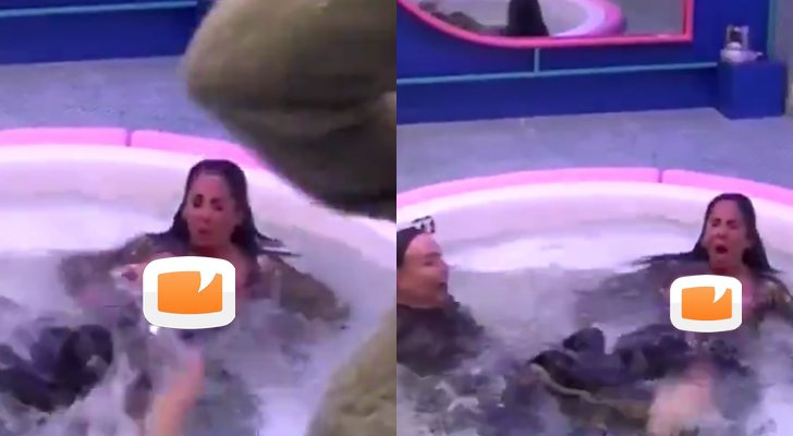 Anabel Pantoja enseña los pechos por error en 'El tiempo del descuento'