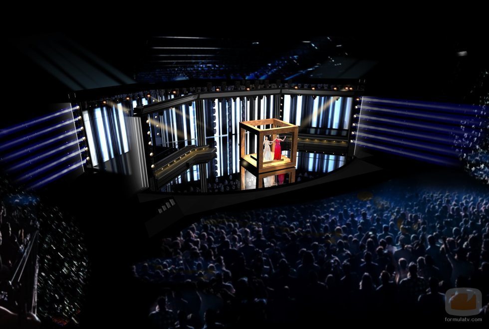 El diseño del escenario del Melodifestivalen 2020