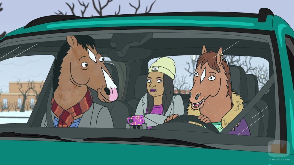 Hollyhock conduce junto BoJack en la temporada final de 'BoJack Horseman'