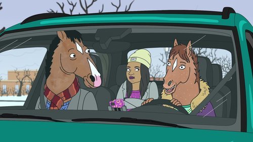 Hollyhock conduce junto BoJack en la temporada final de 'BoJack Horseman'