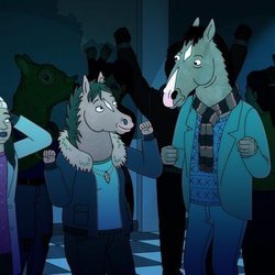 BoJack sale de fiesta con Hollyhock en la temporada final de 'BoJack Horseman'