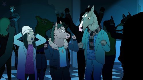 BoJack sale de fiesta con Hollyhock en la temporada final de 'BoJack Horseman'