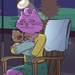 Princess Carolyn sostiene a su bebé en la temporada final de 'BoJack Horseman'