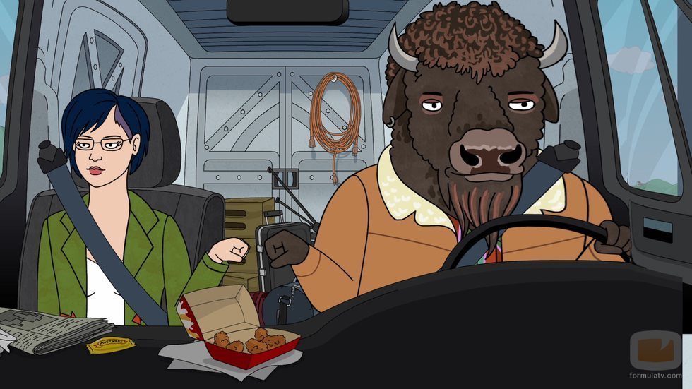 Diane y Guy en la temporada final de 'BoJack Horseman'