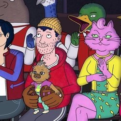 Diane, Todd y Princess Carolyn en la temporada final de 'BoJack Horseman'