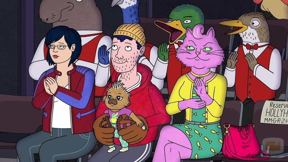 Diane, Todd y Princess Carolyn en la temporada final de 'BoJack Horseman'