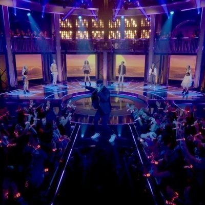 Ricky Merino durante uno de los programas de '¡A cantar!'
