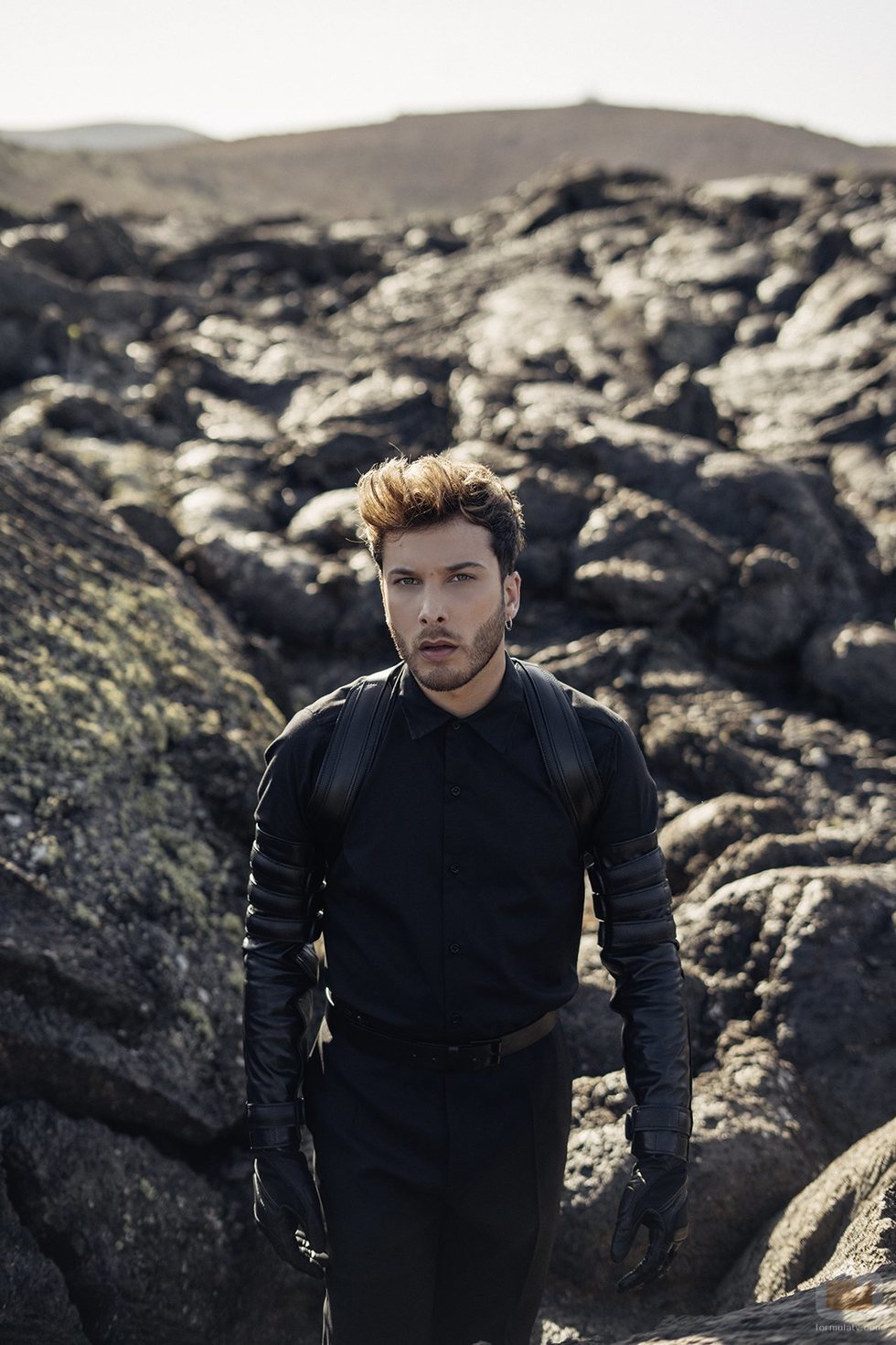 Blas Cantó rodando el videoclip de "Universo" para Eurovisión 2020