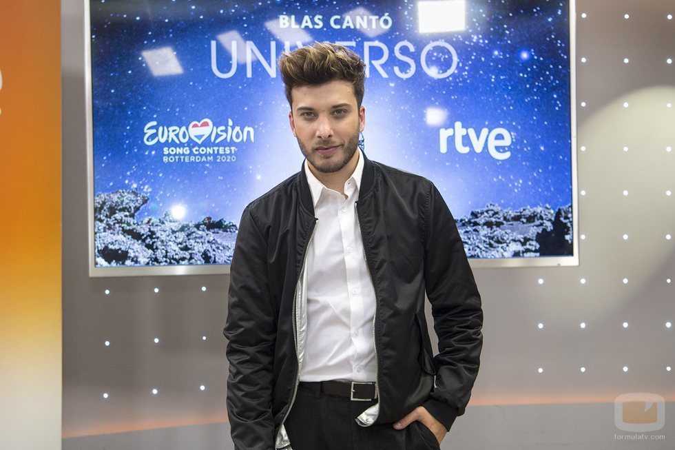 Blas Cantó en la rueda de prensa de RTVE de Eurovisión 2020