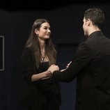 Estela Grande y Kiko Jiménez en la Gala 4 de 'El tiempo del descuento'