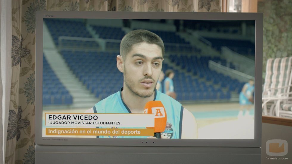 Edgard Vicedo, jugador de baloncesto del Movistar Estudiantes en la tercera temporada de 'Vergüenza'