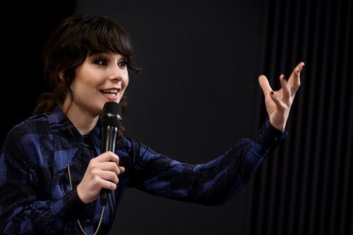 Nadia de Santiago en la presentación de 'Las chicas del cable 5'