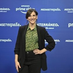 Malena Alterio ('Señoras del (h)AMPA') en la rueda de prensa de Amazon y Mediaset España