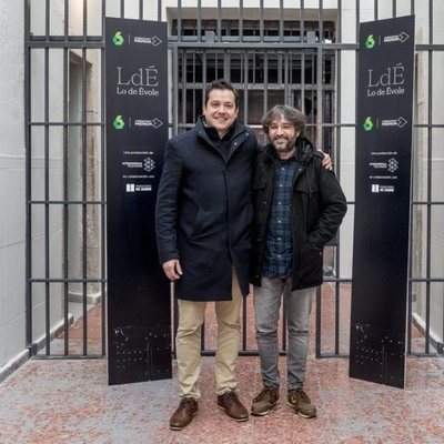 Jordi Évole con Mario López en la presentación de 'Lo de Évole'