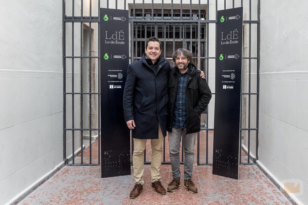 Jordi Évole con Mario López en la presentación de 'Lo de Évole'