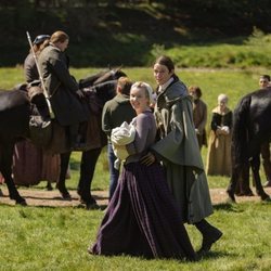 Fergus y Marsali en la quinta temporada de 'Outlander'