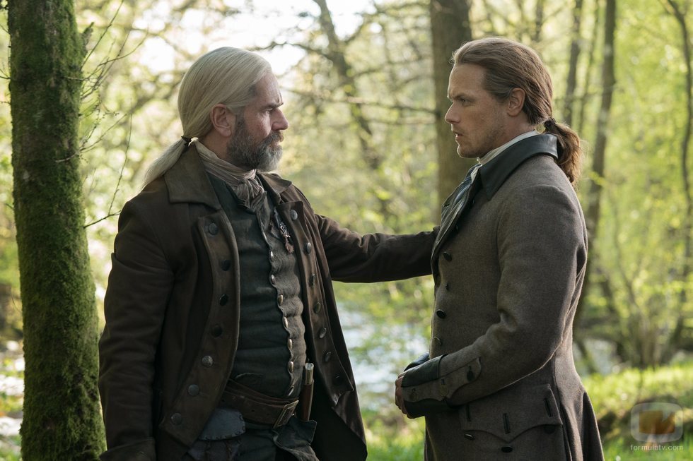 Murtagh y Jamie Fraser en en la quinta temporada de 'Outlander'