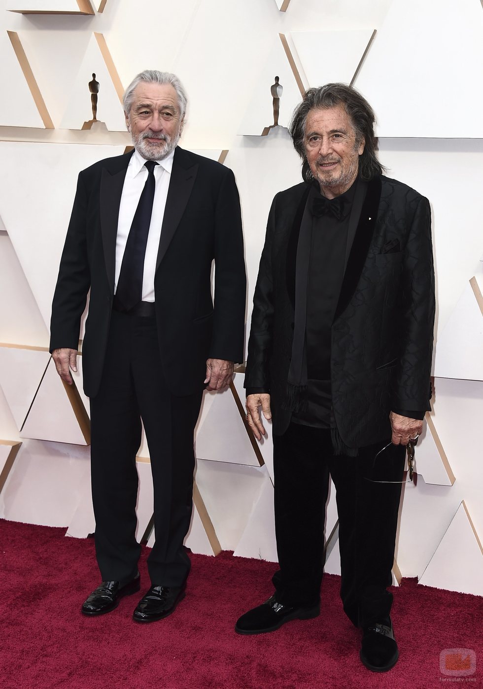 Robert de Niro y Al Pacino posan en la alfombra roja de los Oscar 2020