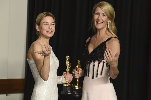 Renée Zellweger y Laura Dern, ganadoras del Oscar 2020 a Mejor Actriz