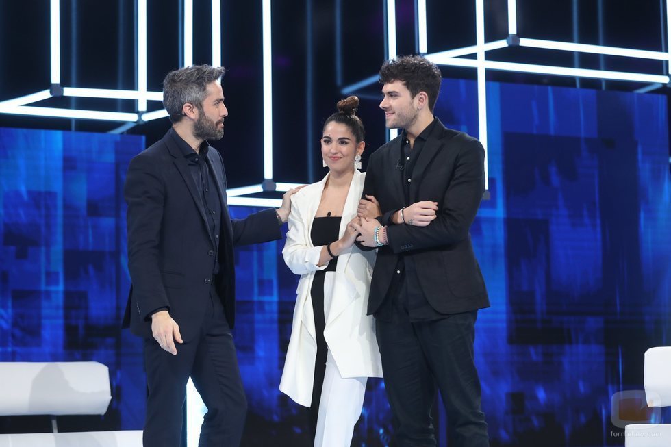 Roberto Leal acompaña a Anaju y Javy, nominados de la Gala 4 de 'OT 2020'