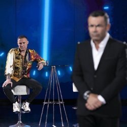 DInio en plató tras ser expulsado, en la Gala 5 de 'El tiempo del descuento'