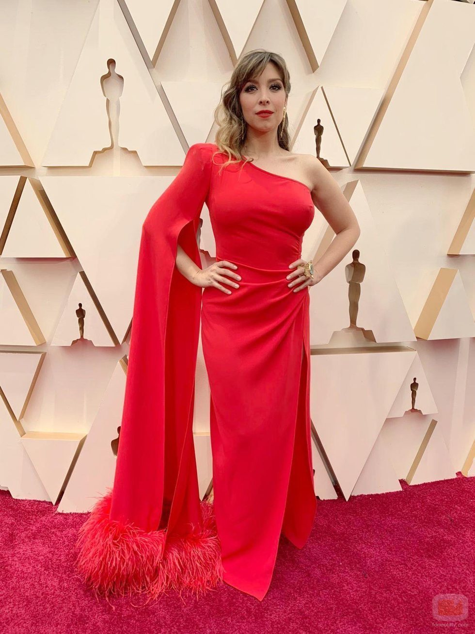 Gisela posa en la alfombra roja de los Premios Oscar 2020