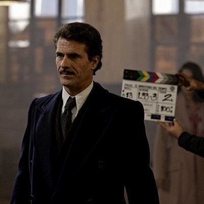 Rodolfo Sancho en el rodaje de la cuarta temporada de 'El Ministerio del Tiempo'