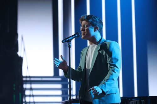 Gèrard, en su actuación en solitario en la Gala 5 de 'OT 2020'