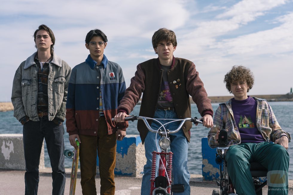 Pau Gimeno, Cristian López, León Martínez y Héctor Gozalbo en 'Paraíso'