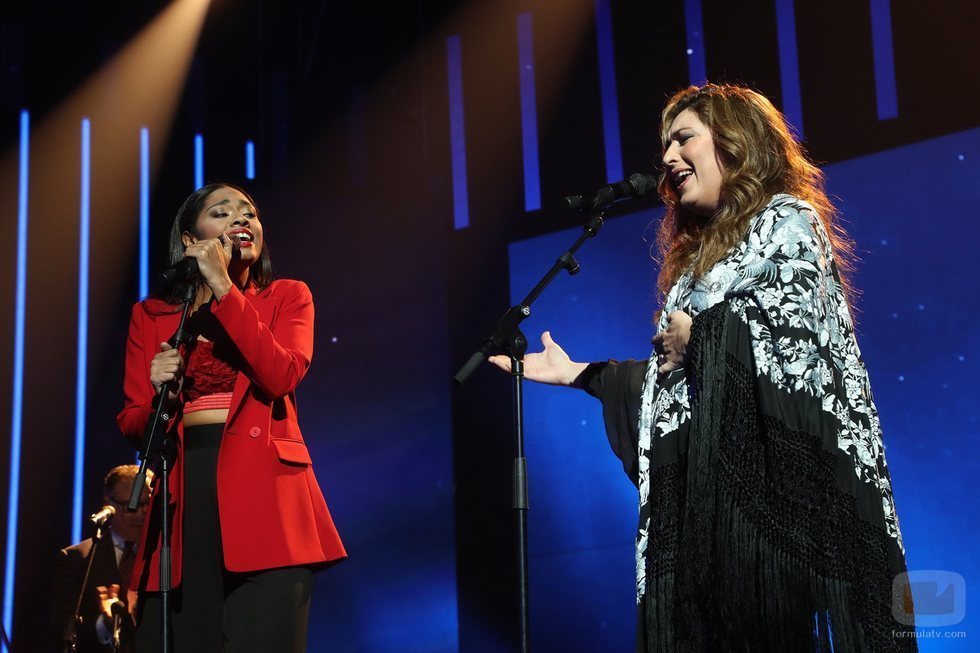 Nia canta junto a Estrella Morente en la Gala 6 de 'OT 2020'